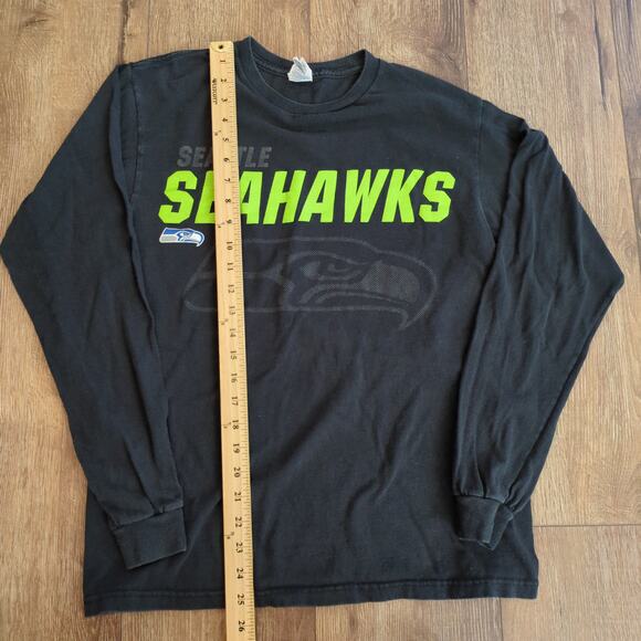 VTG Seattle Seahawks Adult Medium Long Sleeve Shirt NFL Football Washington - Picture 4 of 8